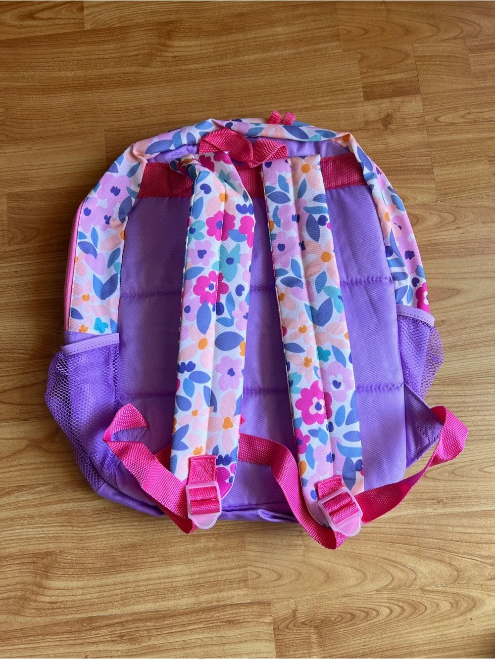 Kids Floral Backpack - Pink & Purple